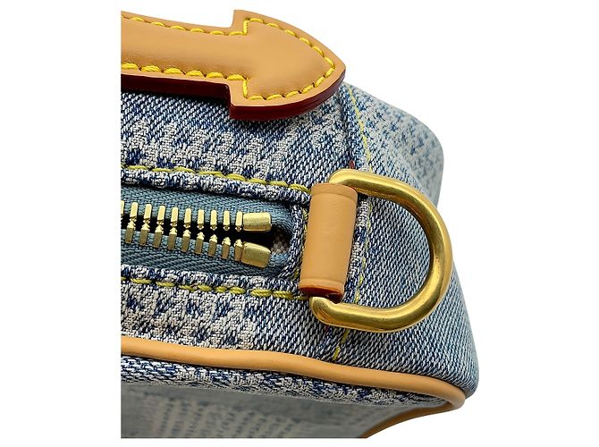Louis Vuitton Blue Damier Denim 3D Chess Messenger - Ansicht 9
