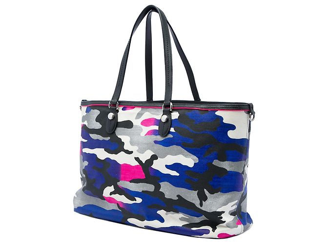 Dior Gray Anselm Reyle Large Canvas Camouflage Tote - Ansicht 2