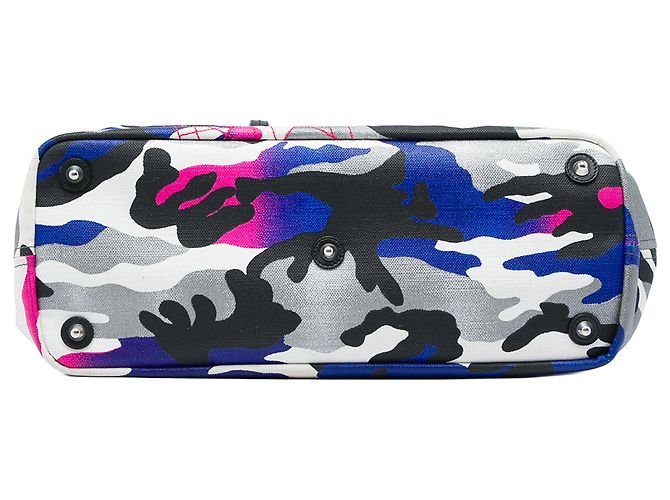 Dior Gray Anselm Reyle Large Canvas Camouflage Tote - Ansicht 3