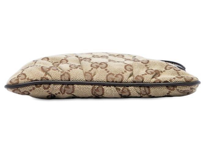 Borsa a tracolla Gucci in tela GG beige - vista 3