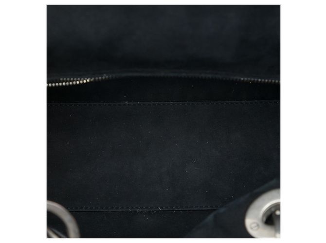 Dior Black Medium Calfskin Cannage Embossed Flower Studded Supple Lady Dior - vista 4