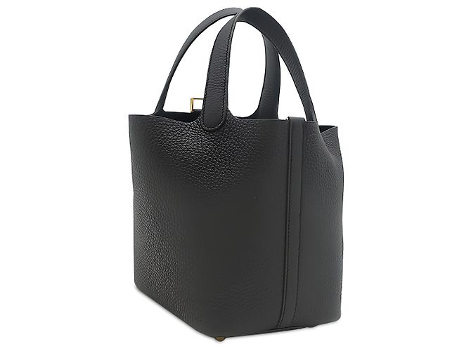 Hermès Black Clemence Picotin Lock 18 - vue 8