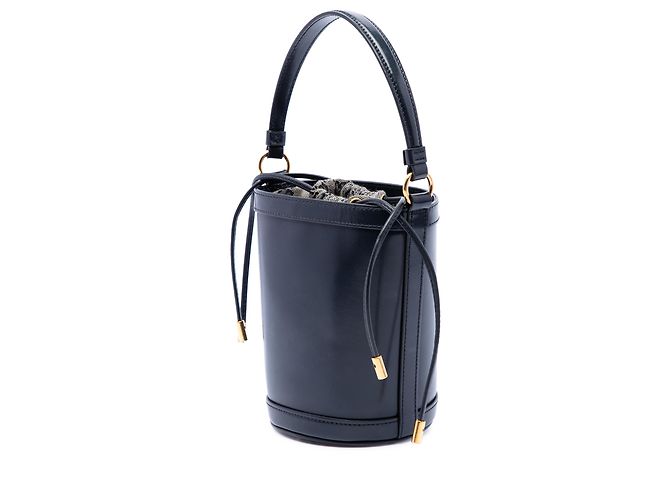 Borsa secchiello Gucci Ophidia Mini in pelle di vitello nera - vista 2