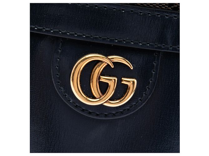 Borsa secchiello Gucci Ophidia Mini in pelle di vitello nera - vista 5