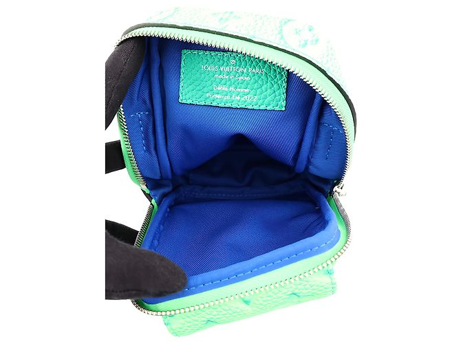 Louis Vuitton Green Monogram Taurillon Illusion Double Phone Pouch - vista 4
