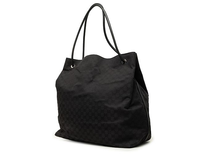 Borsa Tote Gucci Gifford in canvas GG nero - vista 2