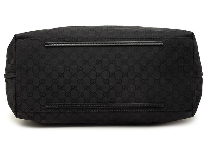 Borsa Tote Gucci Gifford in canvas GG nero - vista 3
