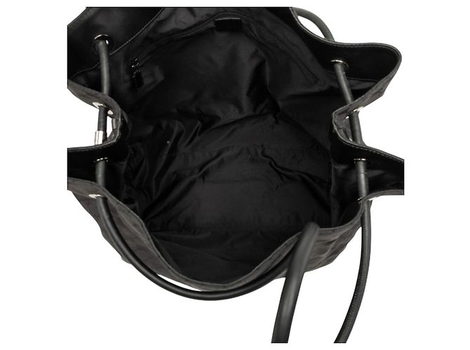 Borsa Tote Gucci Gifford in canvas GG nero - vista 4