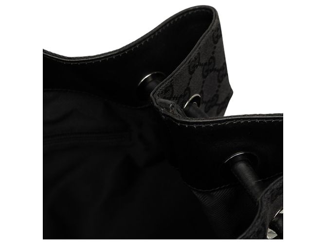 Borsa Tote Gucci Gifford in canvas GG nero - vista 7