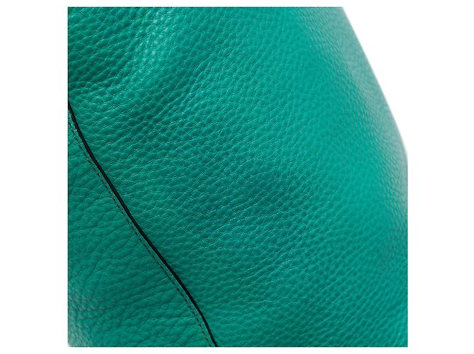 Tote convertible Prada Blue Vitello Daino con zip frontale - vista 6