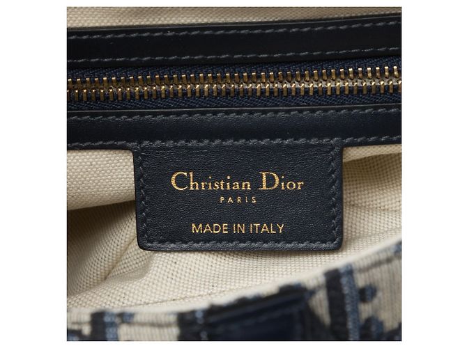 Bolsa Saddle Dior em tela Oblique azul - vista 5