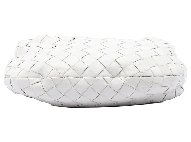 Bottega Veneta Mini Jodie in Nappa Intrecciato Bianco - vista 3