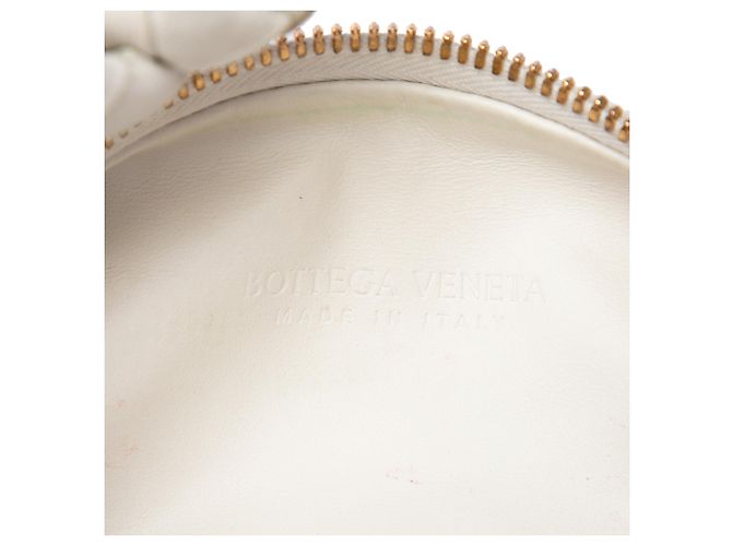 Bottega Veneta Mini Jodie in Nappa Intrecciato Bianco - vista 5