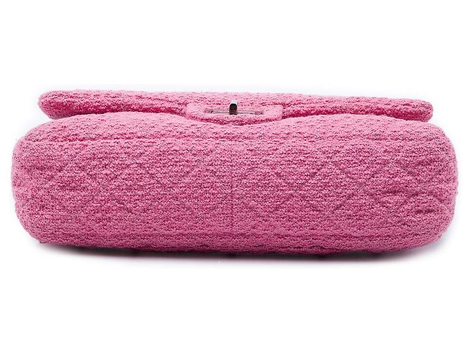 Chanel Pink Jumbo Quilted Tweed Reissue 2.55 Easy Messenger Flap - vista 3