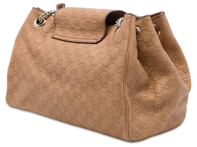 Borsa Tote Gucci Emily Large Guccissima Marrone - vista 2