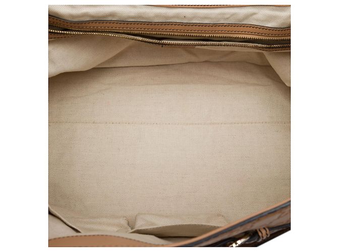 Borsa Tote Gucci Emily Large Guccissima Marrone - vista 4