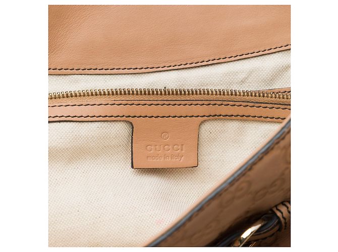 Borsa Tote Gucci Emily Large Guccissima Marrone - vista 5