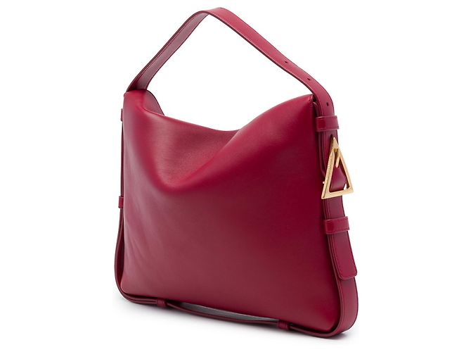 Borsa Bottega Veneta Cradle in pelle di vitello rossa - vista 2