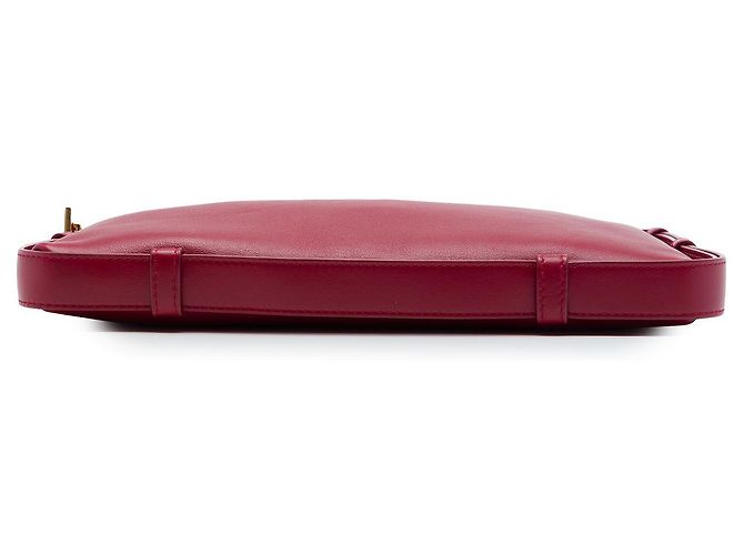 Borsa Bottega Veneta Cradle in pelle di vitello rossa - vista 3