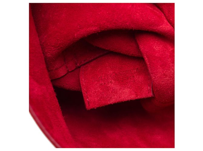 Borsa Bottega Veneta Cradle in pelle di vitello rossa - vista 5