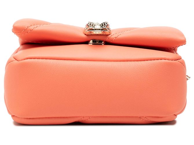 Bulgari Bvlgari Orange Micro Leather Serpenti Cabochon Crossbody - vista 3