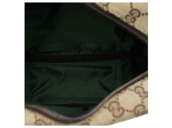 Borsa a tracolla Gucci in tela GG beige - vista 4