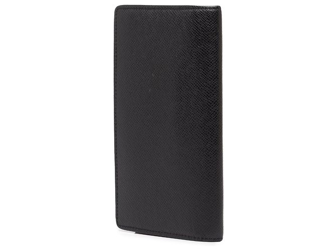 Louis Vuitton Black Taiga Portefeuille Brazza Bifold Long Wallet - vista 2