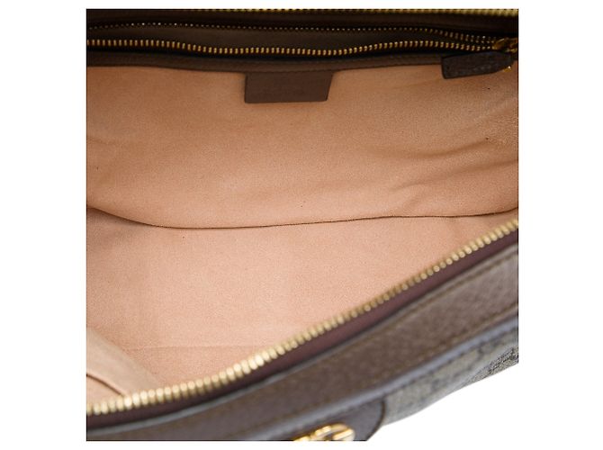 Borsa Satchel Gucci Ophidia Small GG Supreme Web Beige - vista 4