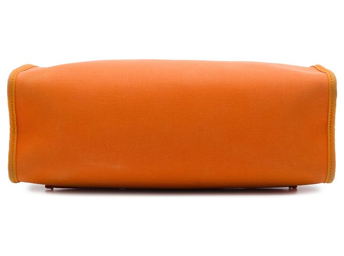 Hermès Orange Toile Herbag Zip 31 - vue 3