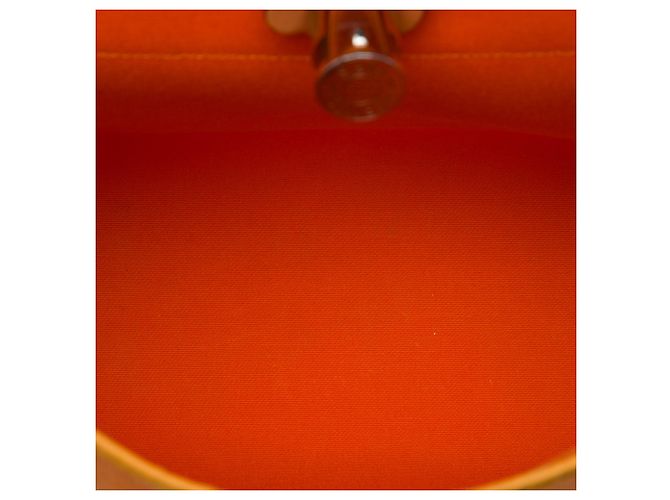Hermès Orange Toile Herbag Zip 31 - vue 4