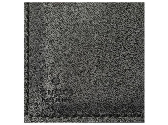 Cartera compacta Gucci Sylvie Web de piel de becerro negra - vista 5