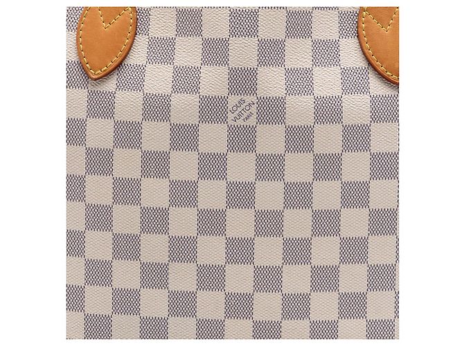 Louis Vuitton White Damier Azur Neverfull MM - vista 6