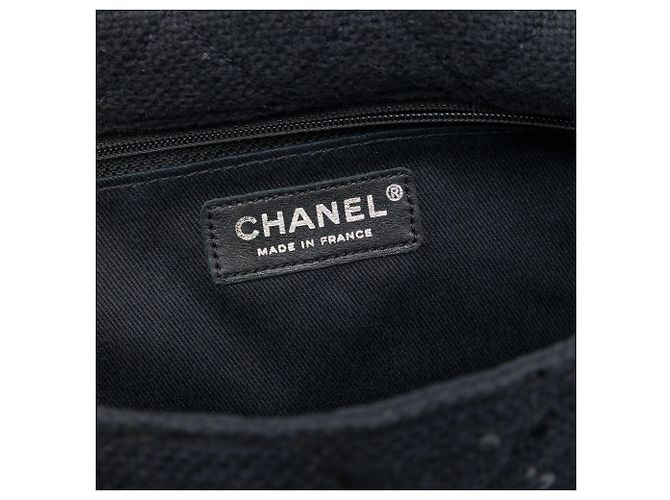 Chanel Black Jumbo Sequin Embellished Quilted Tweed Reissue 2.55 Messenger Flap - vista 5