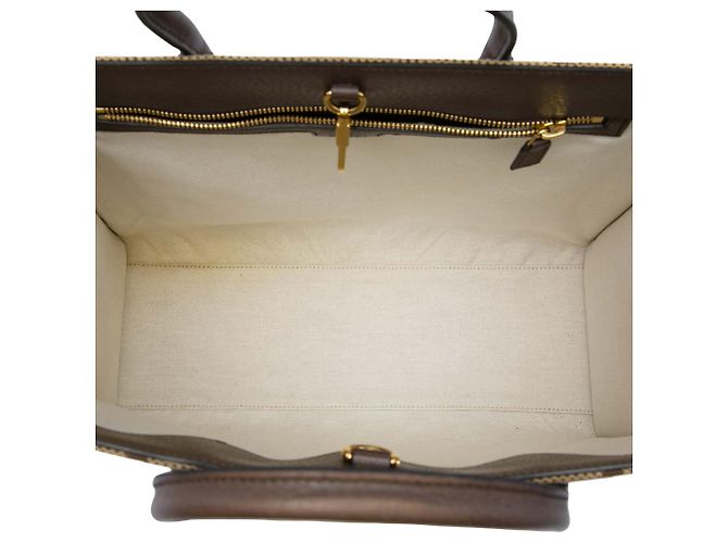 Borsa Tote Gucci Beige Jumbo GG Canvas Web - vista 4