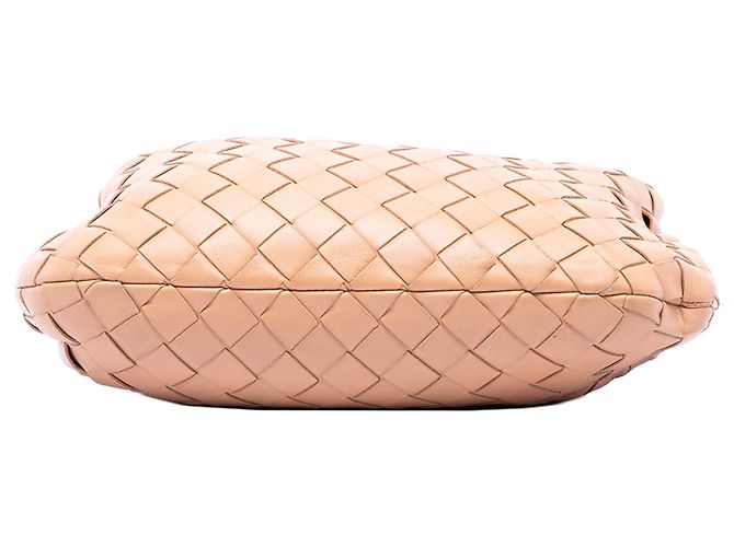 Bottega Veneta Mini Jodie in Nappa Intrecciato Marrone - vista 3