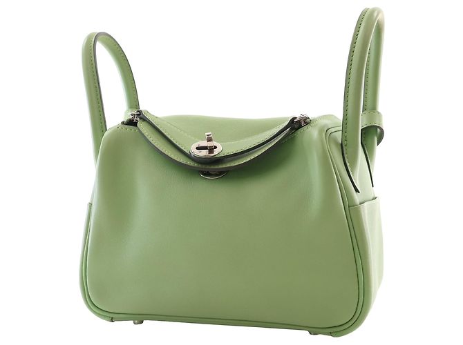 Hermès Green Mini Swift Lindy 20 - vista 10