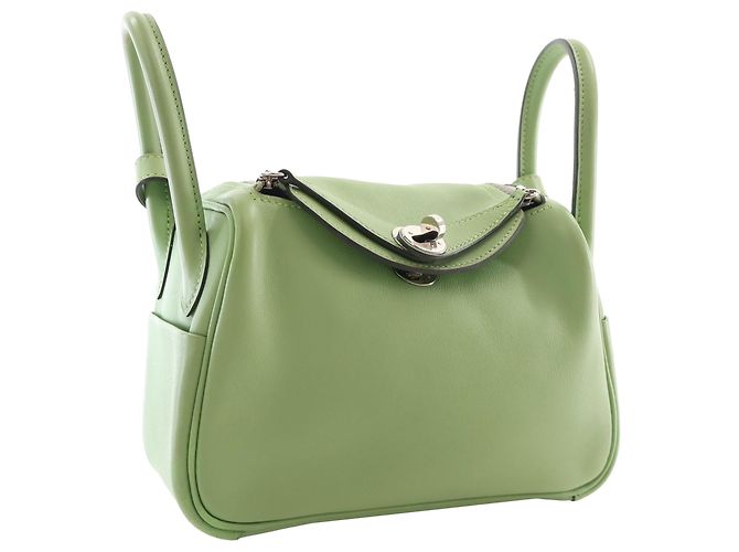Hermès Green Mini Swift Lindy 20 - vista 11