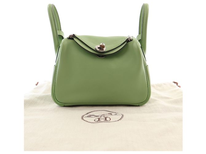 Hermès Green Mini Swift Lindy 20 - vista 6