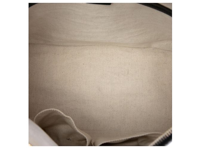 Borsa Gucci Nice Dome Top Handle Large Microguccissima in vernice nera - vista 4