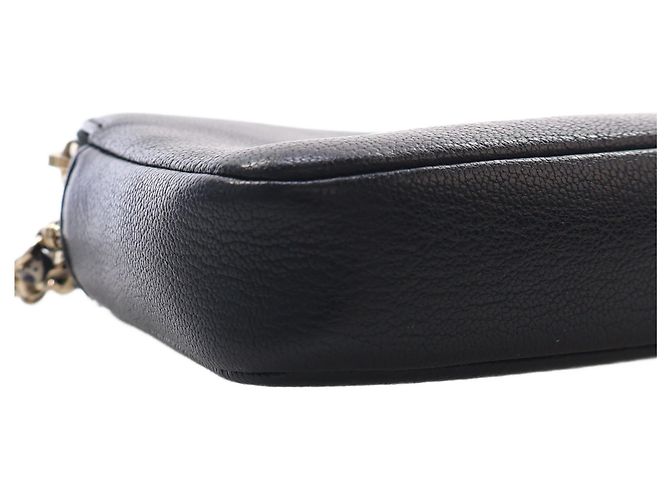 Portafoglio Chanel Black CC Calfskin Double Zip Wallet On Chain - vista 11