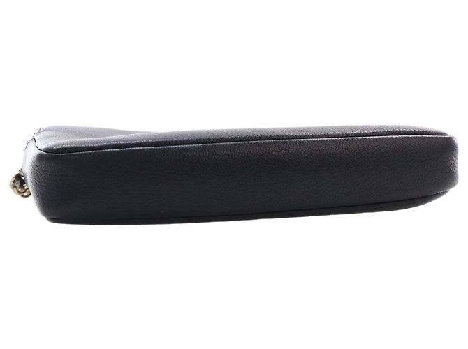 Portafoglio Chanel Black CC Calfskin Double Zip Wallet On Chain - vista 12