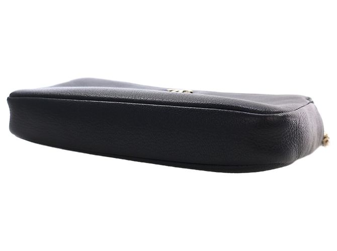 Portafoglio Chanel Black CC Calfskin Double Zip Wallet On Chain - vista 13