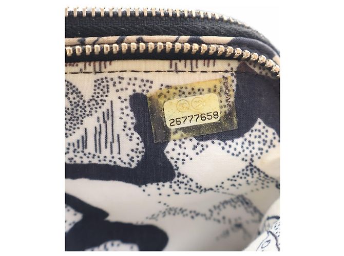 Portafoglio Chanel Black CC Calfskin Double Zip Wallet On Chain - vista 6