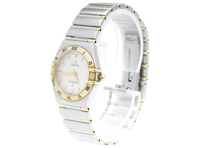 Orologio Omega Constellation da donna in acciaio e oro 18K - vista 2