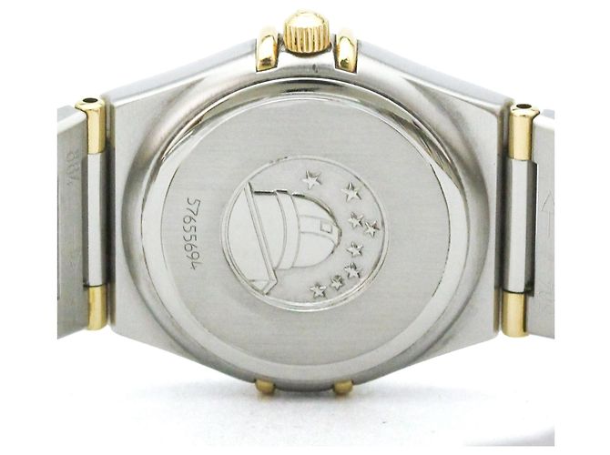 Orologio Omega Constellation da donna in acciaio e oro 18K - vista 6