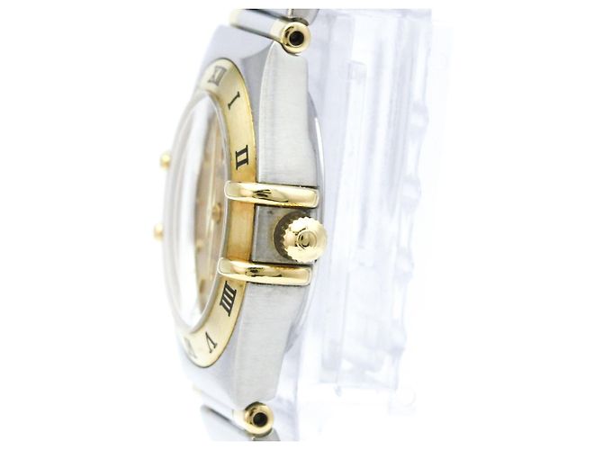 OMEGA Constellation 18K Gold Steel Quartz Damenuhr - Ansicht 4