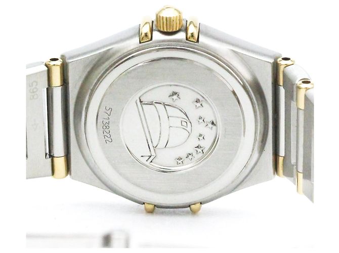 OMEGA Constellation 18K Gold Steel Quartz Damenuhr - Ansicht 7
