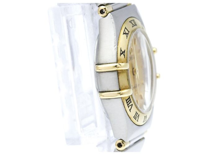 OMEGA Constellation 18K Gold Steel Quartz Damenuhr - Ansicht 9