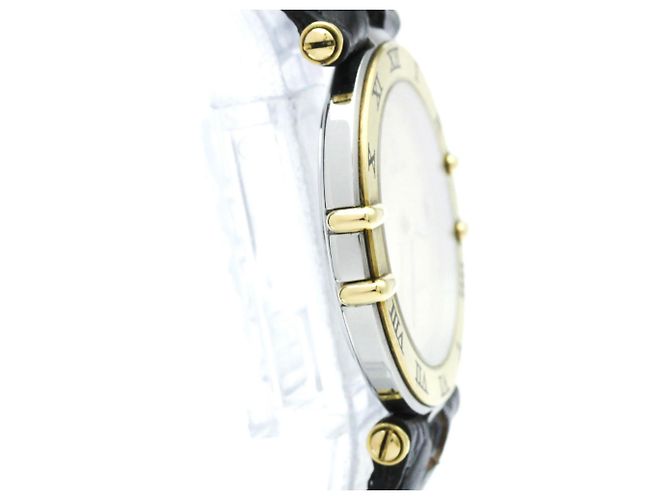 Relógio de pulso masculino Omega Constellation Date em ouro 18K e aço - vista 8