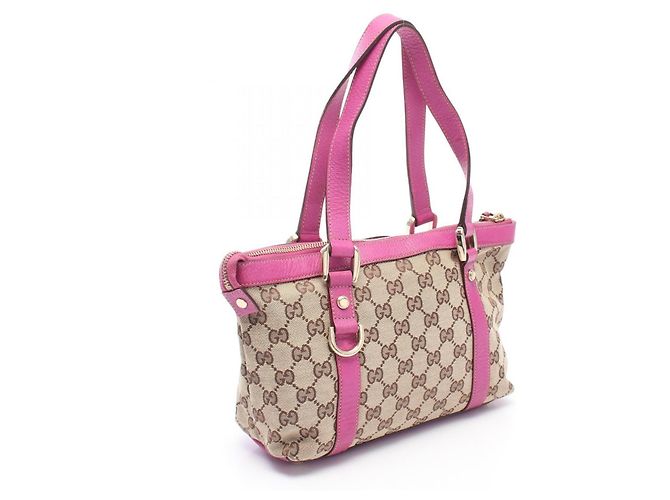 Borsa Tote Gucci Abbey GG Canvas - vista 2